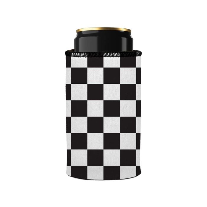 Stubbyz Small Checkerboard Stubby Cooler Slim