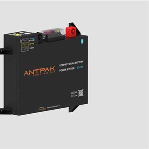 ANTPAK DS-105 105Ah 12.8V All-in-One Behind Seat Dual Battery System Kit Built-in 40A DC-DC MPPT Solar BMS Bluetooth
