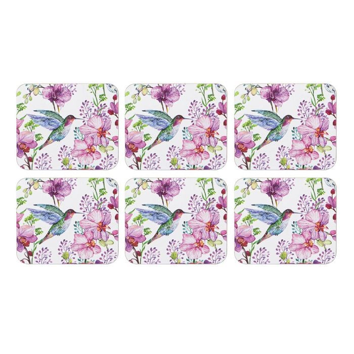 Ashdene Birds & Blooms Set Of 6 Coaster Set