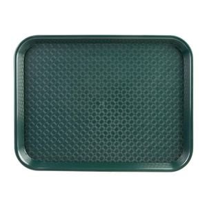 Olympia Kristallon Polypropylene Fast Food Tray Textured Surface Green 305 X 415mm