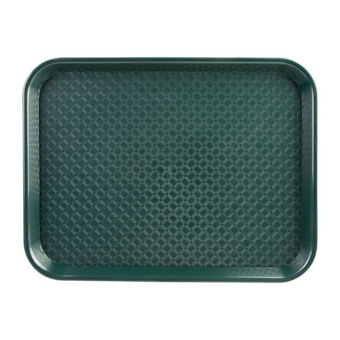 Olympia Kristallon Polypropylene Fast Food Tray Textured Surface Green 305 X 415mm