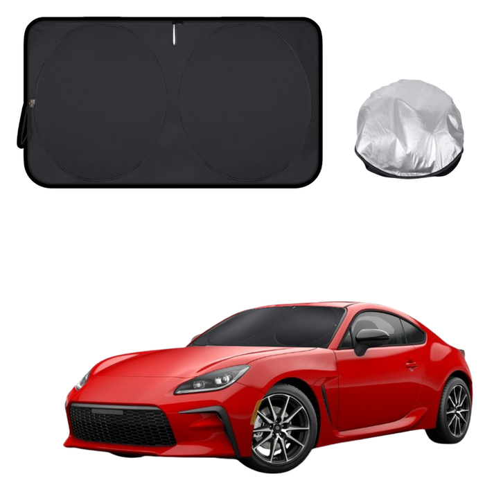 Front Windscreen Sun Shade for Toyota GR86 2022 - Current - Standard 150 x 85 cm - Black