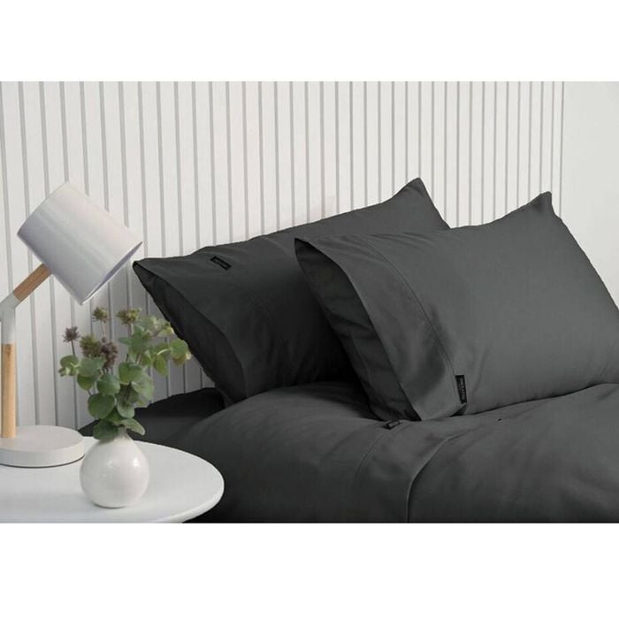 Sheraton Luxury 1000tc Cotton Super King Fitted Sheet Set W/ Pillowcases Fossil