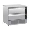 Polar U-series 2 Drawer Counter Fridge Freezer 4xgn - Under Bench Freezers (da996-a)