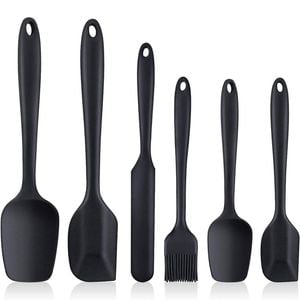 6 Piece Silicone Spatula Set, Non Stick Rubber Kitchen Utensils