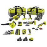 Ryobi 18V ONE+ 12 Piece 4Ah Kit
