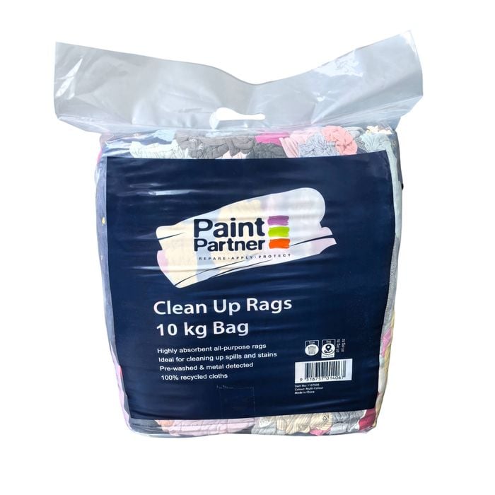 Paint Partner Clean Up Rags 10kg Multi Color