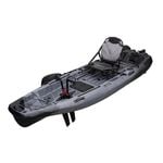 Modular Pedal Drive Fishing Kayak Canoe Boat for Saltwater Freshwater - Grey - Grey