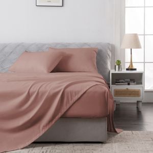 LINENOVA 2000TC Bamboo Blend Sheet Set-Dusty Pink Single