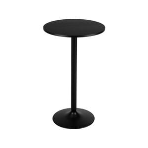 Costway 101cm Round Bar Table For Pub Patio Bistro, Black