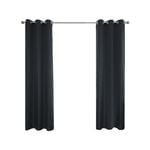 Windoware 300 x 223cm Charcoal Urban Room Darkening Eyelet Curtain - 1 Pack