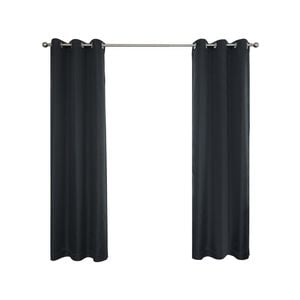 Windoware 300 x 223cm Charcoal Urban Room Darkening Eyelet Curtain - 1 Pack