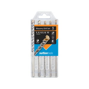 Sutton Tools 5-10mm Masonry Drill Set - 5 Pack