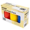 All Set 300ml Primary Colour Acrylic Paint - 3 Pack