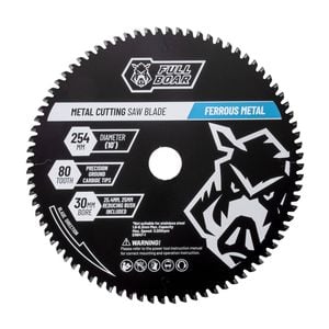 Full Boar 254mm 80T Ferrous Metal Circular Saw Blade FBCSB254-80MC