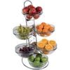 Aps Large Buffet Ladder Set Chrome And Glass 4 Tier 675x485x445mm Commercial Buffet Display