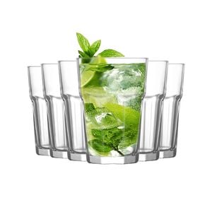 LAV Aras Highball Cocktail Tumbler Glasses - 365ml - Pack of 12 Highball Glasses for Cocktails
