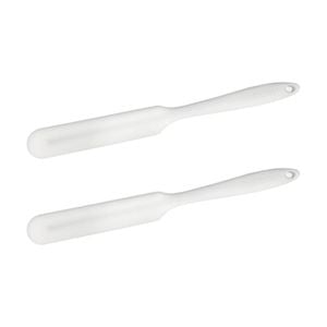 2x Butterie Silicone Kitchen/cooking Spatula White Heat Resistant 24cm