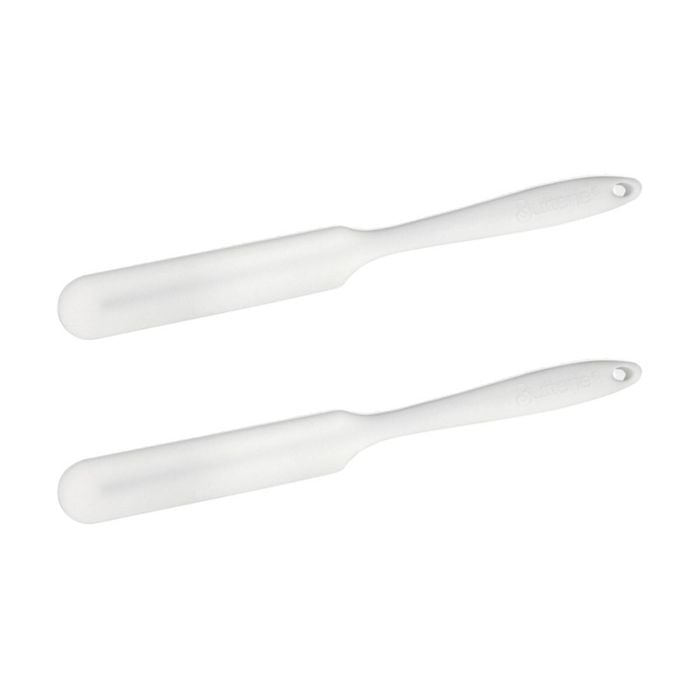 2x Butterie Silicone Kitchen/cooking Spatula White Heat Resistant 24cm