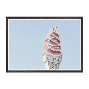 Galrie Eat it All Ice Cream | Fine Art Print Photography, Black Frame, A2 42 x 60cm (16 x 24inch)