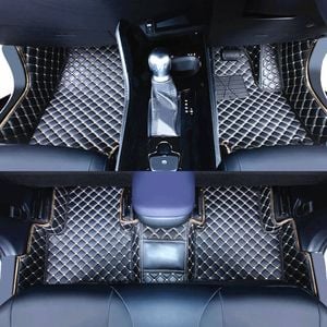 Premium Custom Made PU Leather Car Mat Floor Liner Complete Set for Toyota CHR C-HR 2016-2023