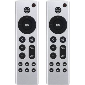 TAVICE 2 PACK Replacement Universal Infrared Remote Control Compatible For Apple TV1/TV2/TV3