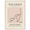 Galrie Picasso's Elegant Cat Art Print Premium Museé d'Orsay Collection for Home Decor, Wood Frame, A0 84 x 119cm (33 x 47inch)
