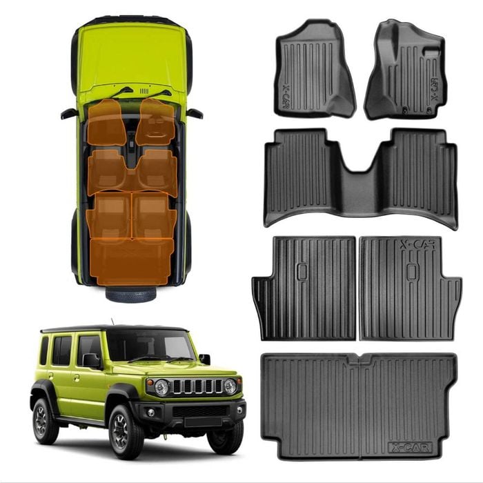 Floor Mat Boot Liner Back Seat Protector for Suzuki Jimny XL 5-Door Auto Transmission 2023-Onwards