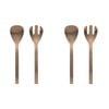 2x 2pc Ecology Forge Stainless Steel Kitchen Salad Servers Matte Copper