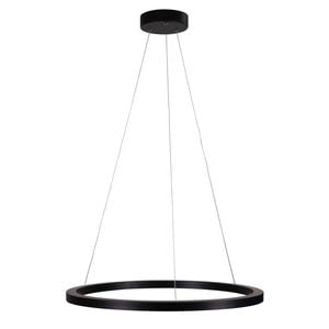Oriel Lighting Nebula Modern Tricolour LED Halo Pendant Light Black 60cm
