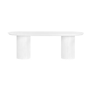 Vanessa Marty 220cm Oval Dining Table White