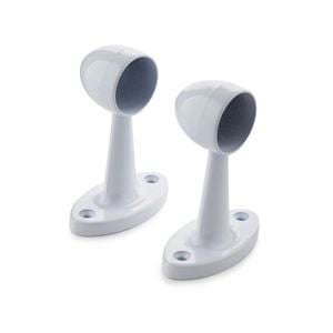 Sandleford 25mm White Pillar Ends - 2 Pack