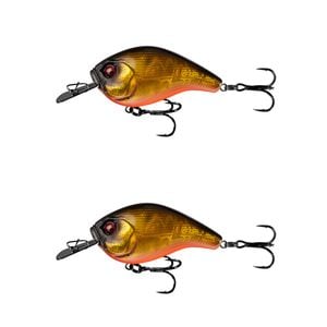 2x 13 Fishing 60mm Jabber Jaw Crankbait Fishing Lures - Goldilocks