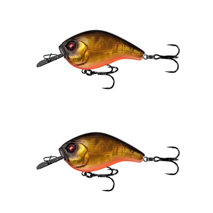 2x 13 Fishing 60mm Jabber Jaw Crankbait Fishing Lures - Goldilocks