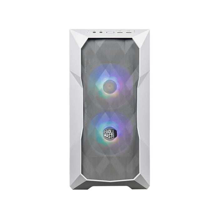 Cooler Master Masterbox Td300 Mesh Argb Micro-atx Mini Tower Case - White [td300-wgnn-s00]