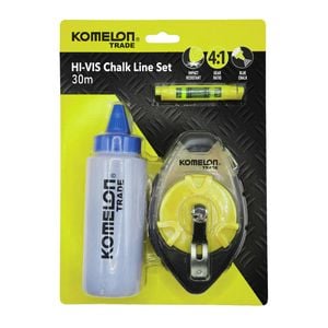 Komelon 30m Hi-Vis Trade Chalk Line Set