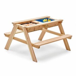 Plum Play AU Surfside Wooden Sand & Water Picnic Table Outdoor Playset for Kids