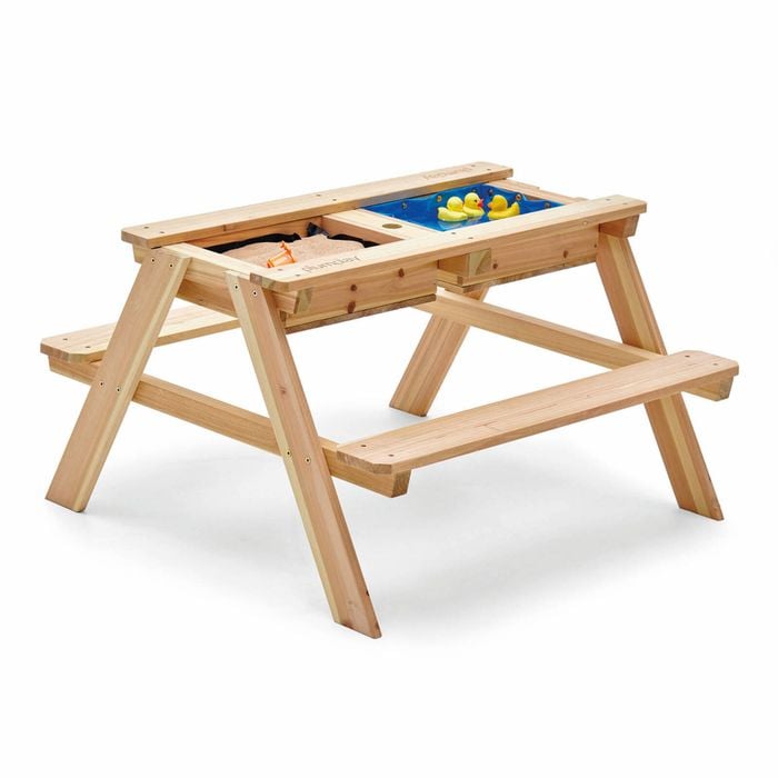 Plum Play AU Surfside Wooden Sand & Water Picnic Table Outdoor Playset for Kids
