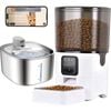 Advwin 6L Automatic Pet Feeder + 4L Automatic Pet Water Fountain