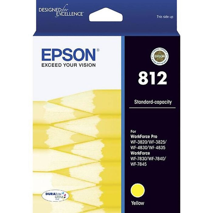 Original Epson 812 Yellow Ink Cartridge Toner C13T05D492 WorkForce Pro