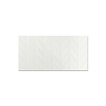 Johnson Tiles 300 x 600mm 1.44m² Classic White Satin Arrow Tile - 8 Carton