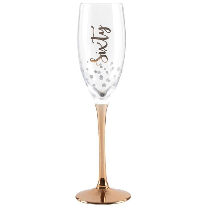 Sixty Rose Gold Stem Champagne Glass 300ml 25cm Drinking Cup