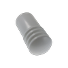 Adoored 75mm White Cushion Door Stop - White 75mm