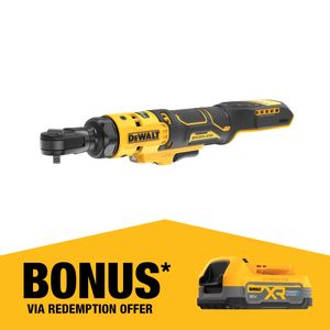 DeWALT 18V XR 1/4" Open Head Ratchet - Bare Unit