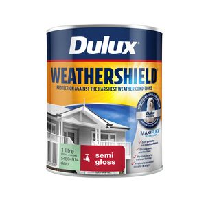 Dulux 1L Deep Weathershield Semi Gloss Exterior Paint