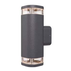 Brilliant 8W Charcoal Ventnor Up Down LED Wall Light