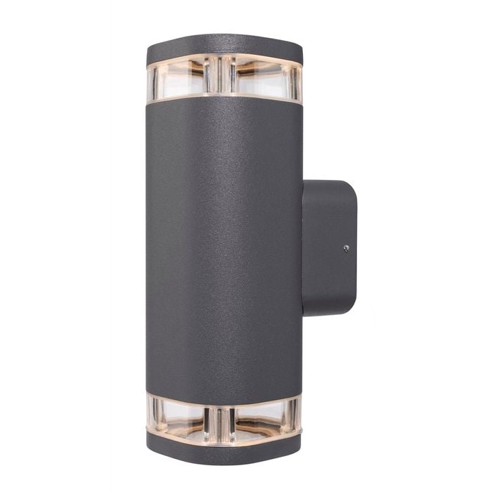 Brilliant 8W Charcoal Ventnor Up Down LED Wall Light