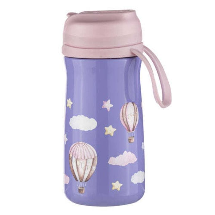 Ashdene Up In The Sky 370ml/18cm Stainless Steel Drink Bottle - Purple