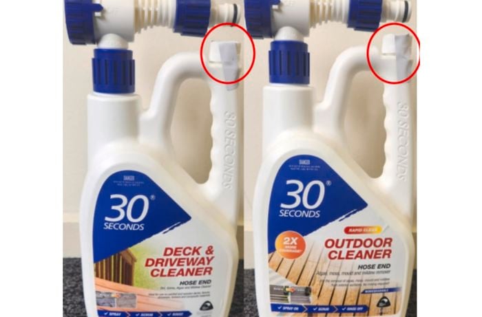 30 Seconds Deck and Driveway Cleaner and Outdoor Cleaner in 2L.