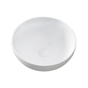 Attica London 390mm Matte White Solid Surface Round Basin